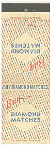 Diamond Match Company - salesman sample matchcover